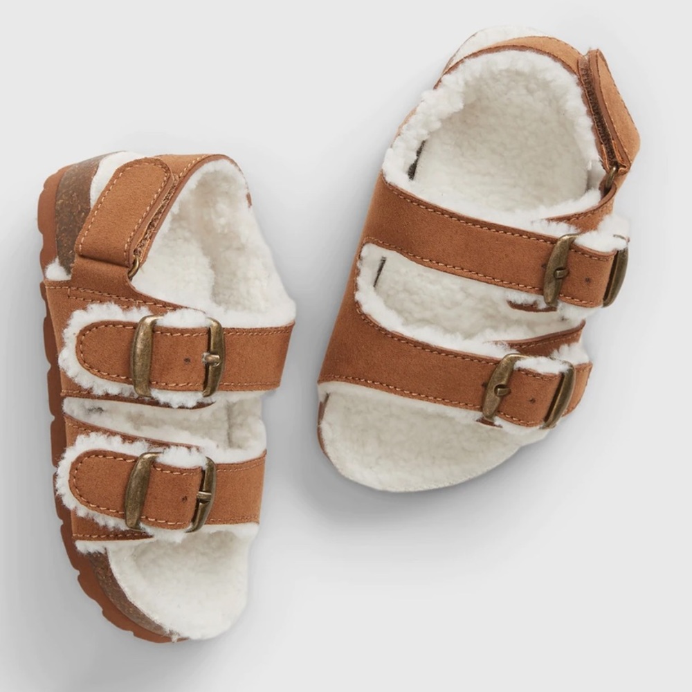 NWT Gap Toddler Cozy Cork Buckle Sandals